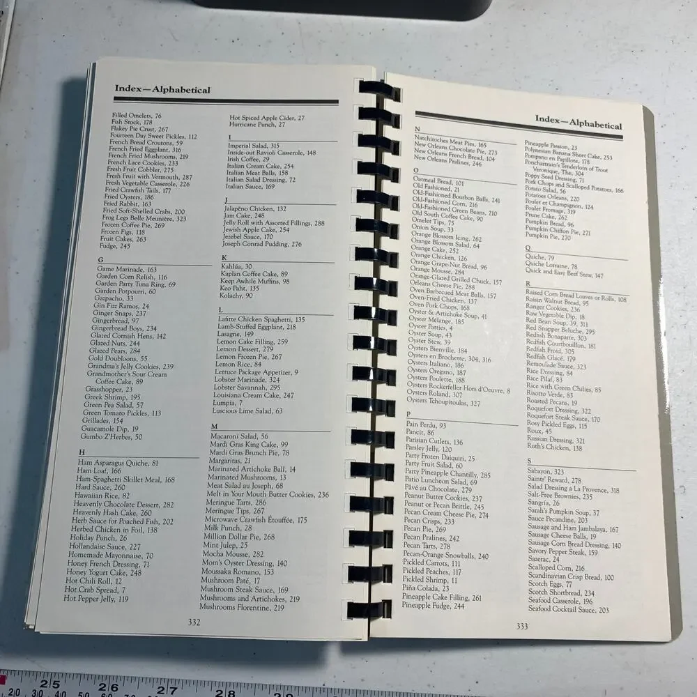 vintage cookbook La Bonne Cuisine New Orleans restaurants recipes spiral bound